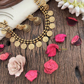 Vriksham Gold Look Alike Lakshmi Coin Neckpiece-G19239